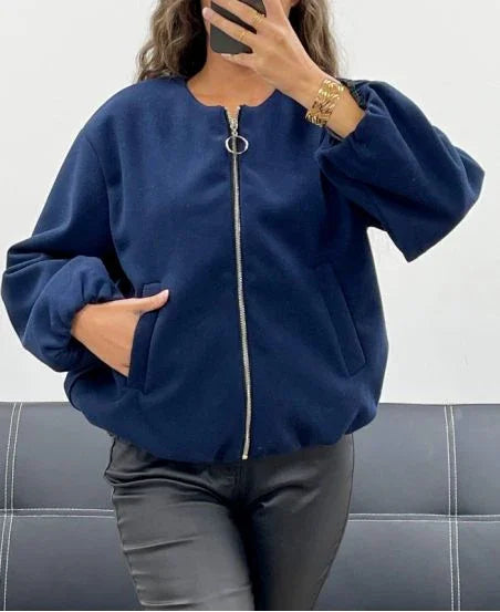 BOMBERS MARINE ZIP 2 POCHES AVEC DOUBLURE