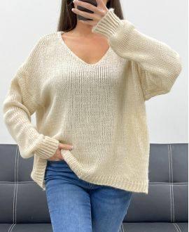 Pull Oversize Cocooning Beige