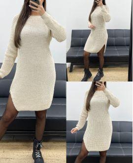 ROBE-PULL GROSSE MAILLE